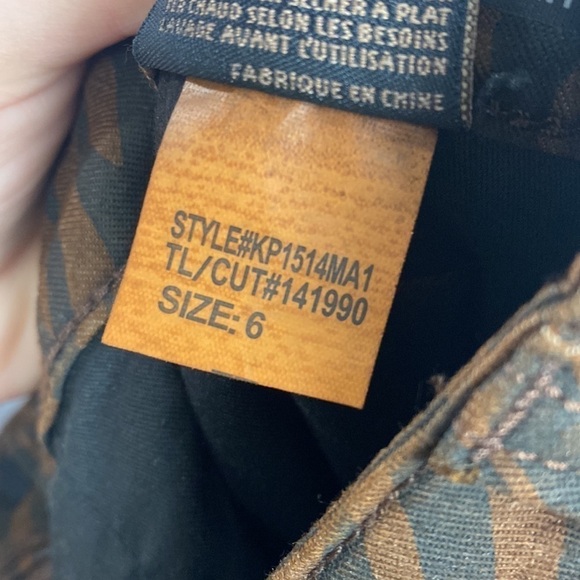 KUT from the Kloth Mia High Rise Fab Ab Toothpick Skinny Chocolate Brown Tiger - Picture 16 of 16